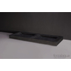 Forzalaqua Bellezza Doppio wastafel 140.5x51.5x9cm Rechthoek 0 kraangaten 2 wasbakken Natuursteen Hardsteen gezoet SW30377